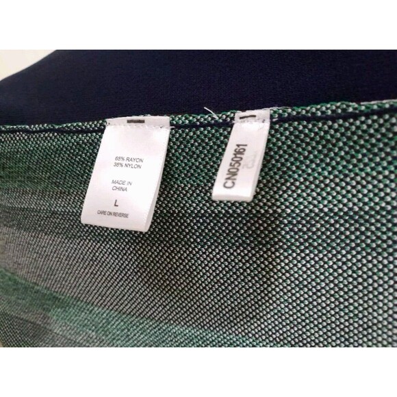 New NY & Company  Dress  Green Multi Womens L - Picture 11 of 12